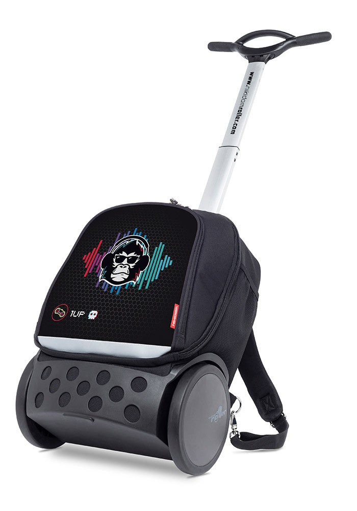 Nikidom Roller UP Trolley School Backpack with Wheels - Lightweight Travel Luggage for Kids & Teens - Perfect for School, Travel, and Daily Commute