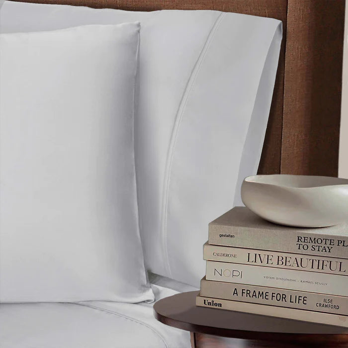 300 Thread Count Bamboo Rayon 2-Piece Pillowcase Set - Ultra Soft & Breathable Bedding for Side Sleepers & Hot Sleepers