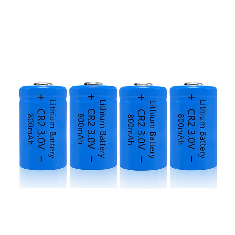 3.0V 800mAh CR2 15270 Lithium Batteries - 4 Pack for LED Lights, Mini Fans, Cameras & More - Long Lasting Power for Home, Office & Outdoor Use