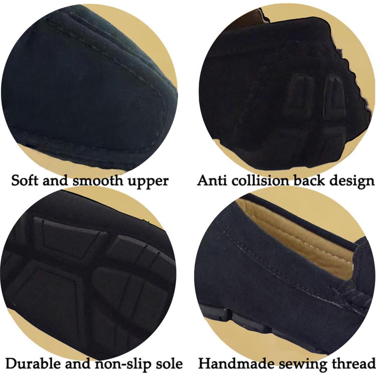 **Boys & Girls Suede Leather Slip-On Loafers - Casual Boat Shoes for Kids, Dress Oxford Flats for School, Church & Special Occasions**