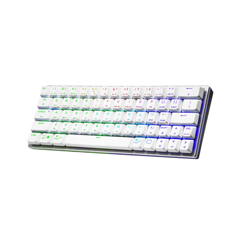 Cooler Master SK622 RGB Wireless Mechanical Keyboard with Cherry MX Brown Switches - White Backlit, Bluetooth/USB Connectivity, Compact 60% Layout for Gaming & Office Use (2-Year Warranty)