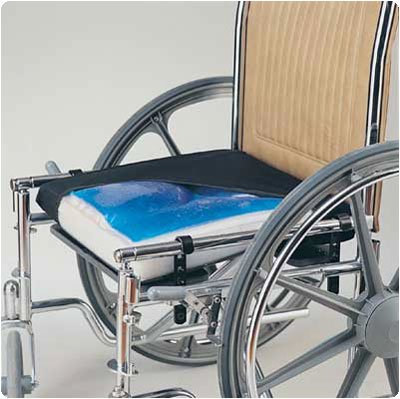Skil-Care J-Hook Drop Seat with Comfort Gel Cushion - 16x16x3.5 Inch (41x41x9 cm) Wheelchair Commode Chair - Ideal for Elderly Care, Post-Surgery Recovery & Home Healthcare Use