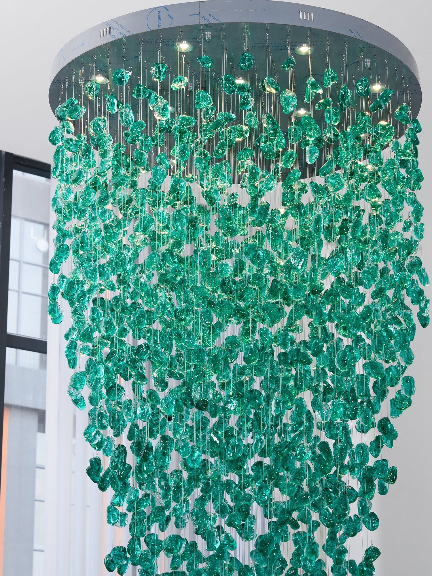 Elegant Crystal Stone Chandelier - Modern Luxury Ceiling Light Fixture for Dining Room, Living Room & Bedroom Decor