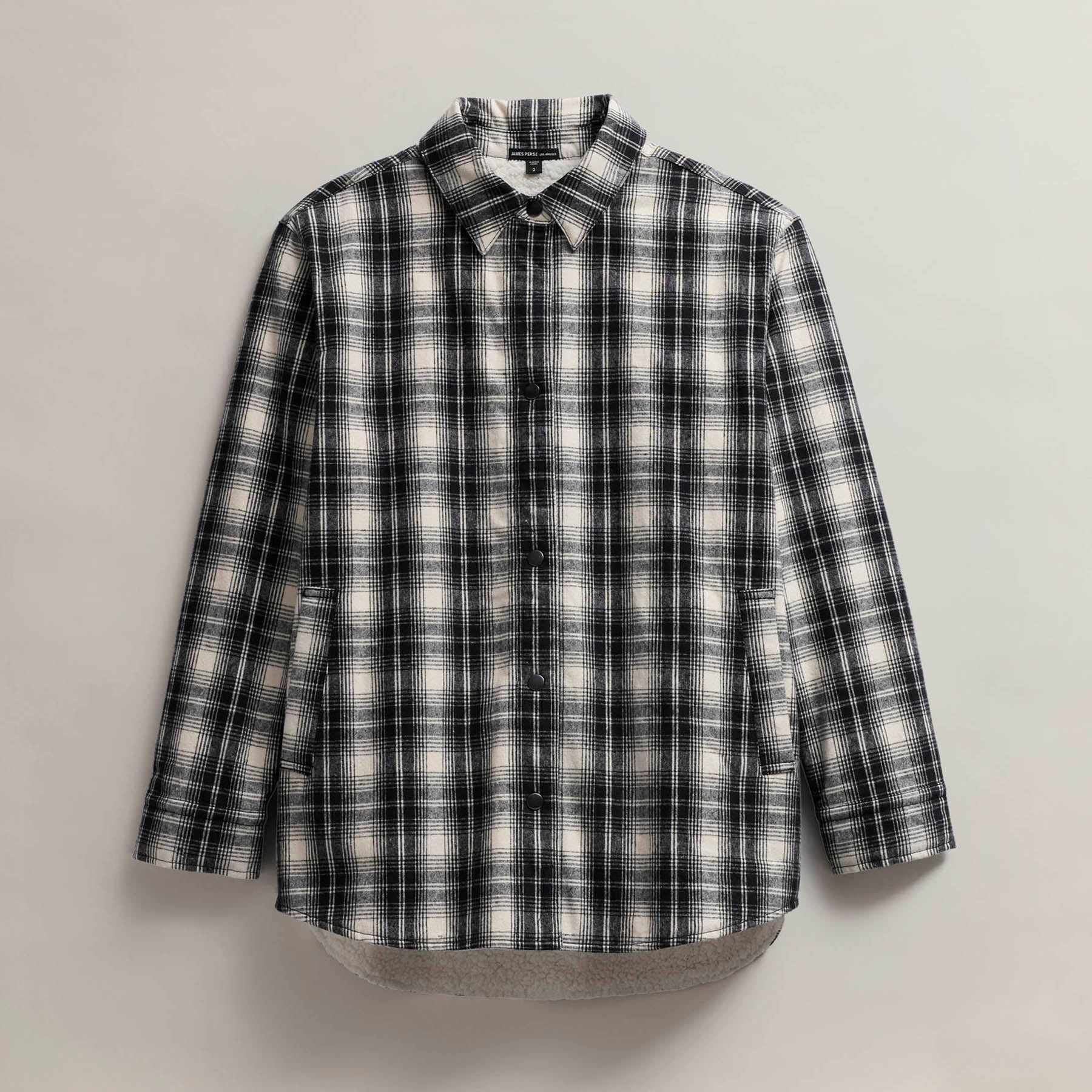Women's Grateful Dead Sherpa Lined Plaid Flannel Shirt Jacket - Black & White - Cozy Winter Layering for Outdoor Adventures & Casual Wear