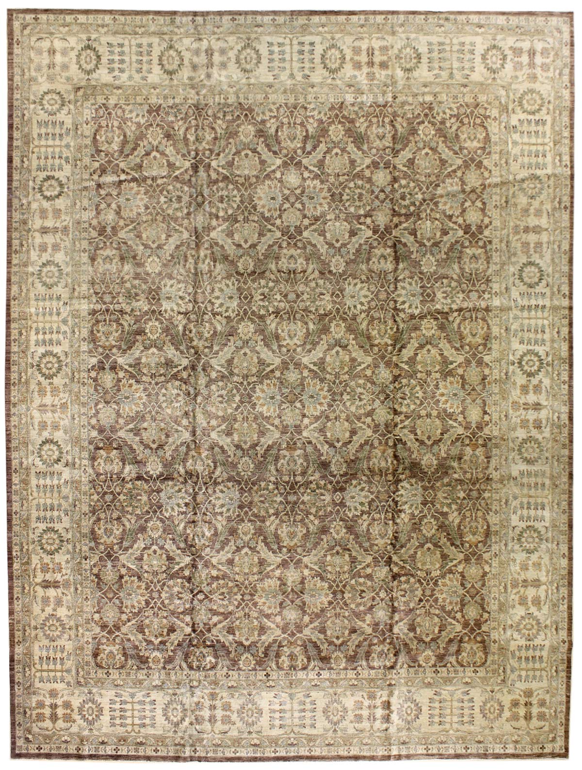 Amritsar Handwoven Traditional Indian Rug - J28046 - Perfect for Living Room, Bedroom & Home Decor