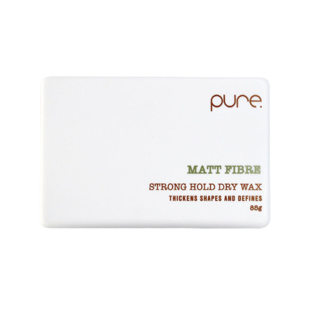 Pure Matt Fibre Wax 85g - Strong Hold & Natural Finish for Men's Hairstyling - Perfect for Textured, Messy, and Undercut Looks