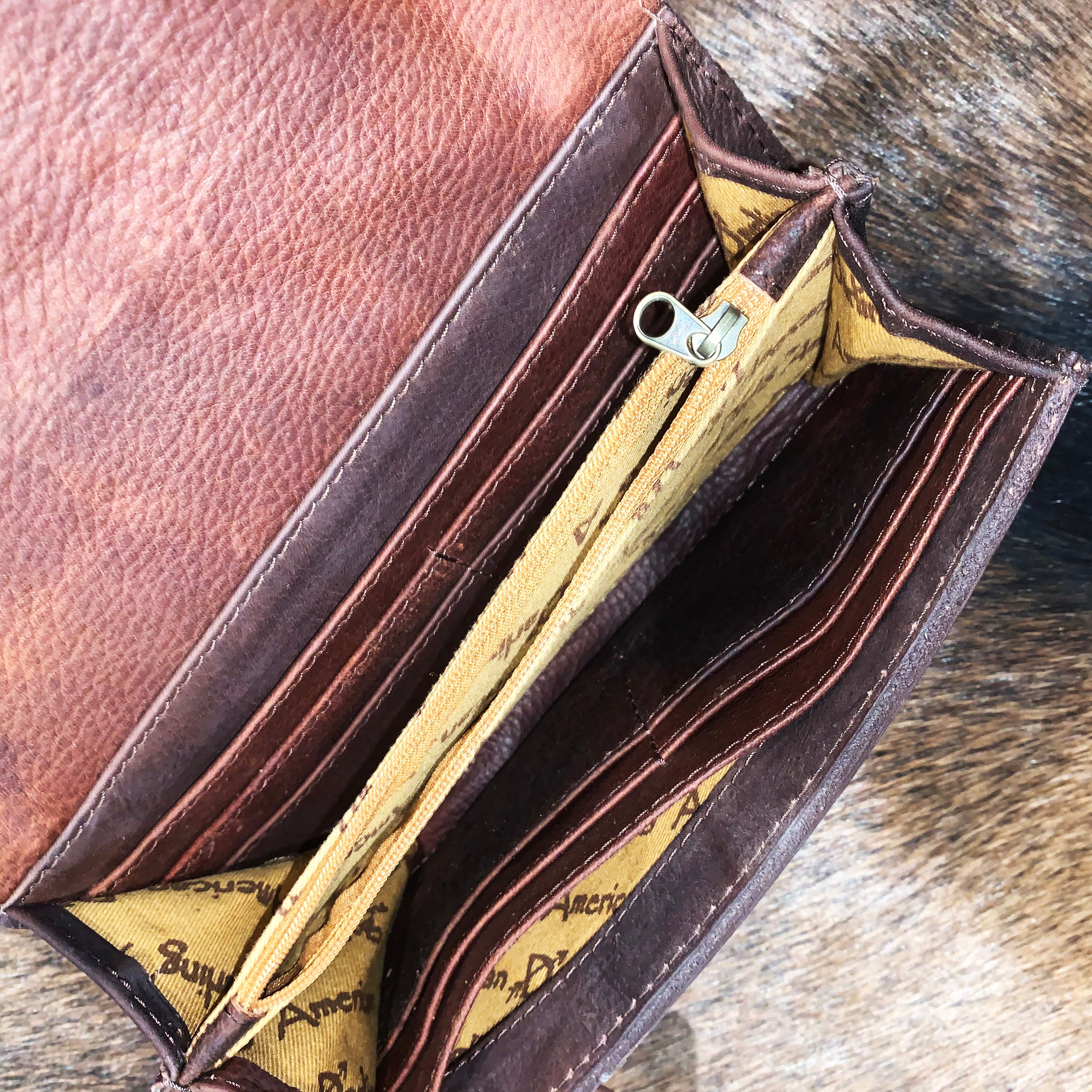 American Darling Painted Headdress Wallet - Stylish Native American Inspired Bifold Wallet for Women & Men | Perfect for Everyday Use, Travel, and Cultural Events