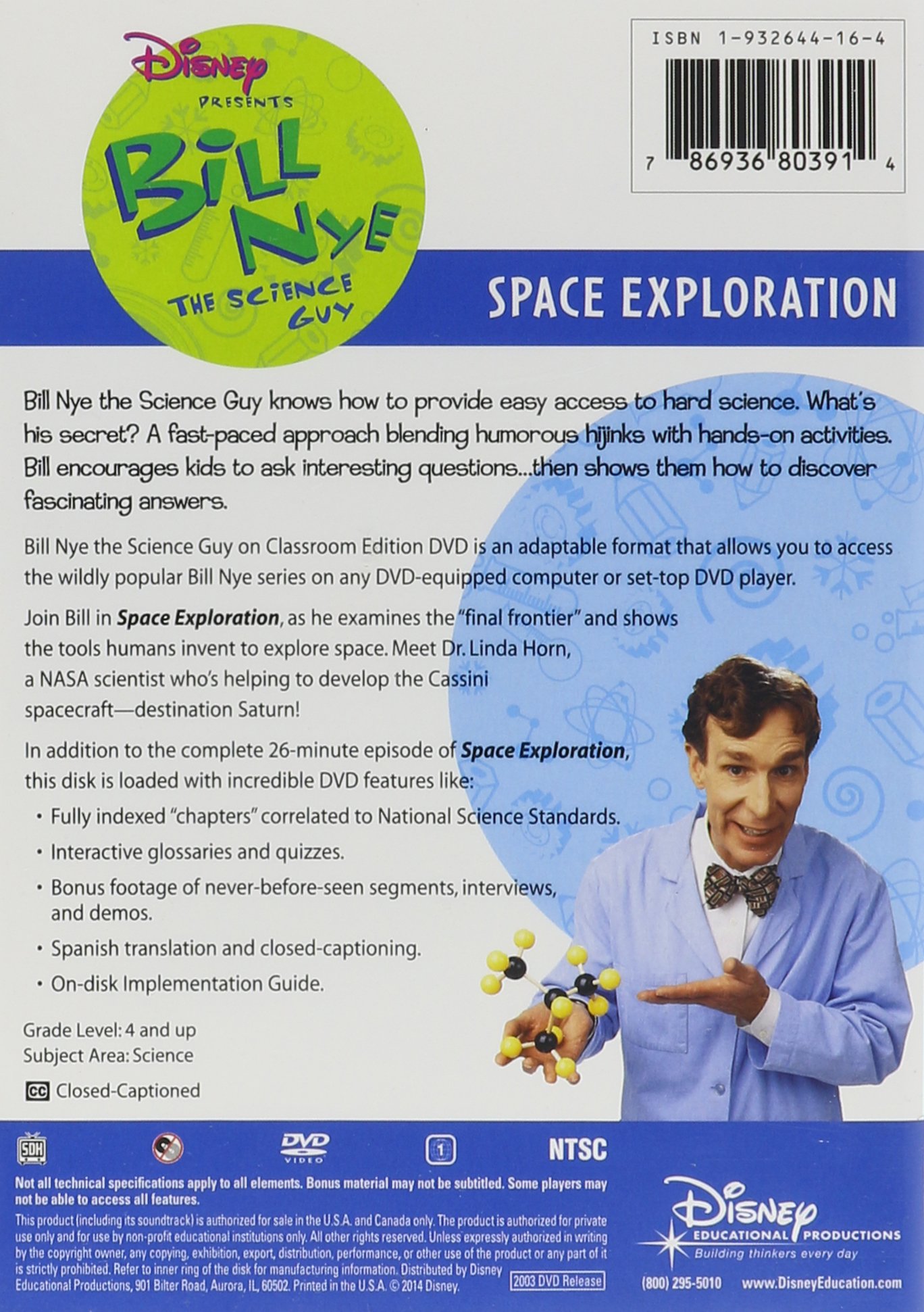 Bill Nye the Science Guy Space Exploration Book - STEM Educational Science Kit for Kids & Teens - Perfect for Classroom Learning & Home Schooling Activities
