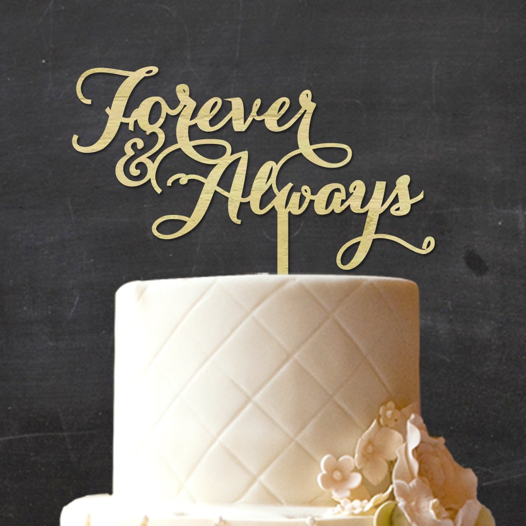 Personalized Rustic Wooden Wedding Cake Topper - Custom Engraved 8-9 Inch Cake Decoration for Anniversary, Bridal Shower & Romantic Celebrations