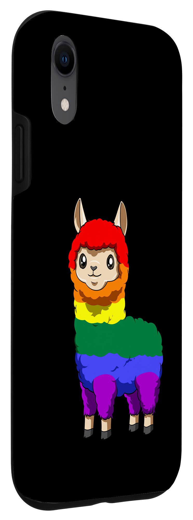LGBTQ Pride iPhone XR Case - Colorful Gay Lesbian Llama Design Protective Phone Cover for iPhone XR - Perfect for Pride Month, LGBTQ Events & Everyday Use