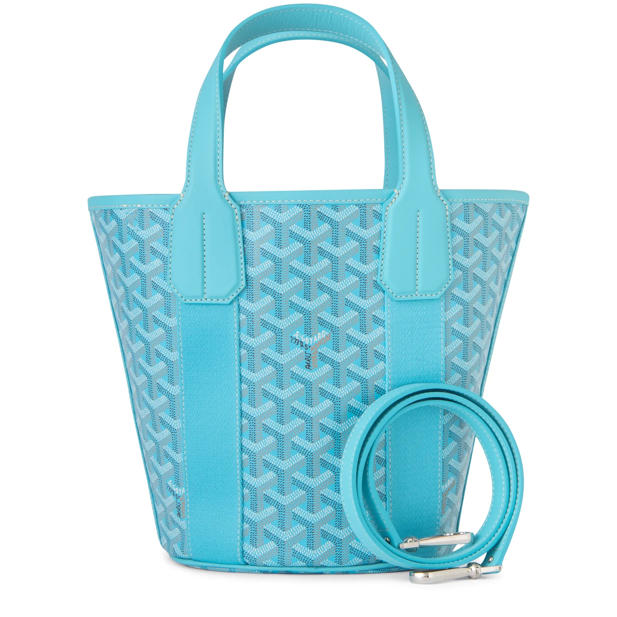 Goyard Belharra Turquoise PM Tote Bag for Women | Luxury Leather Handbag with Top Handle | Perfect for Work, Travel & Everyday Use
