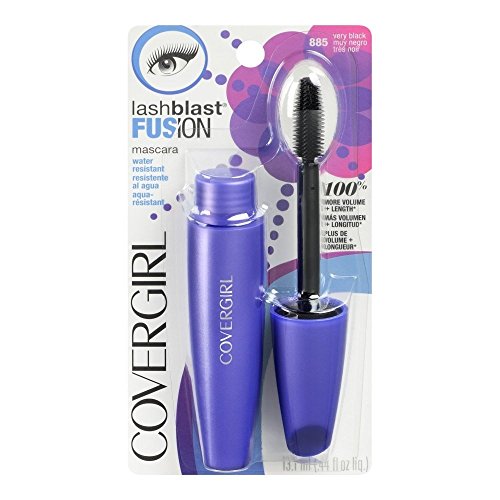 CoverGirl LashBlast Waterproof Mascara - Very Black 885 (0.44 oz, Pack of 10) | Volumizing & Lengthening for All-Day Wear | Perfect for Swimming, Weddings & Special Events