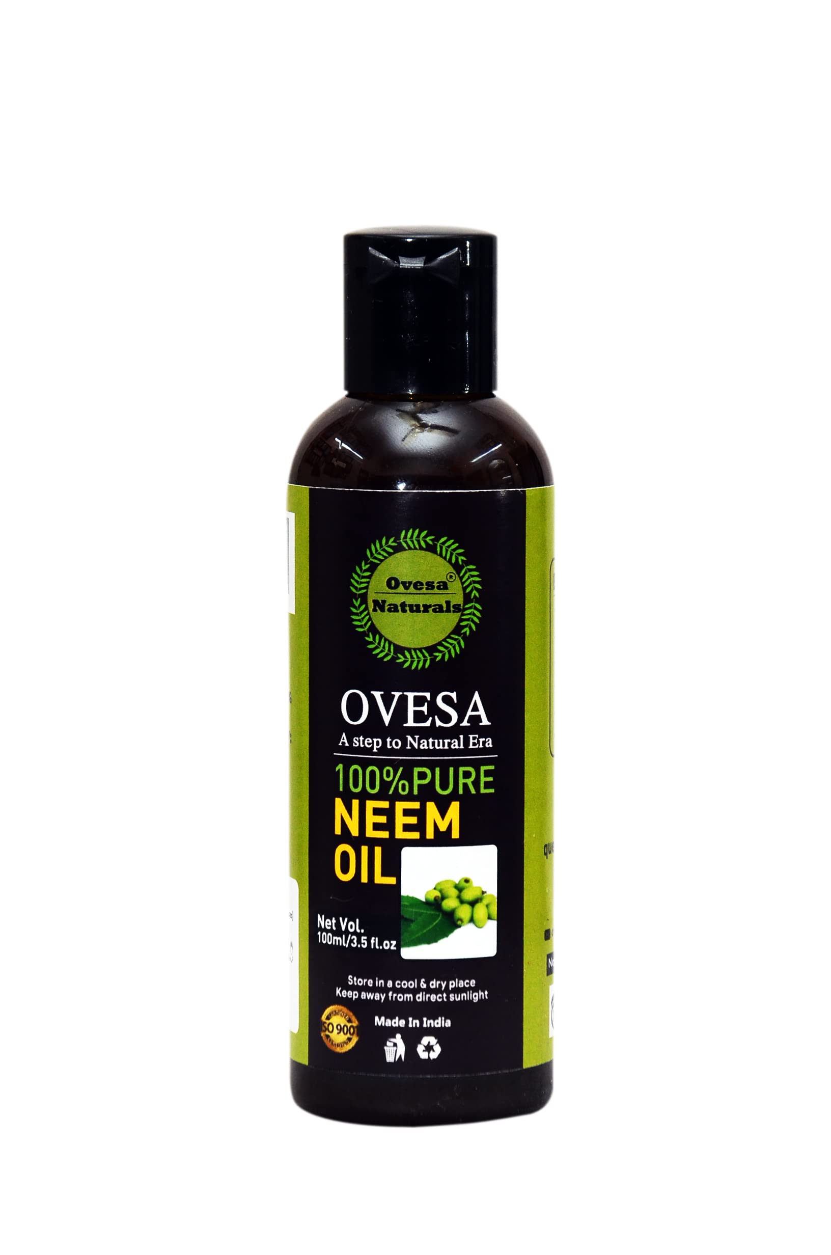 Ovesa Pure Cold Pressed Neem Oil for Skin & Hair Care - Treats Acne, Pimples, Fungal Infections & Promotes Glowing Skin | Natural Dandruff Relief & Hair Growth Solution | 300ml (Pack of 3) | Perfect for Daily Skincare Routine & Scalp Treatment