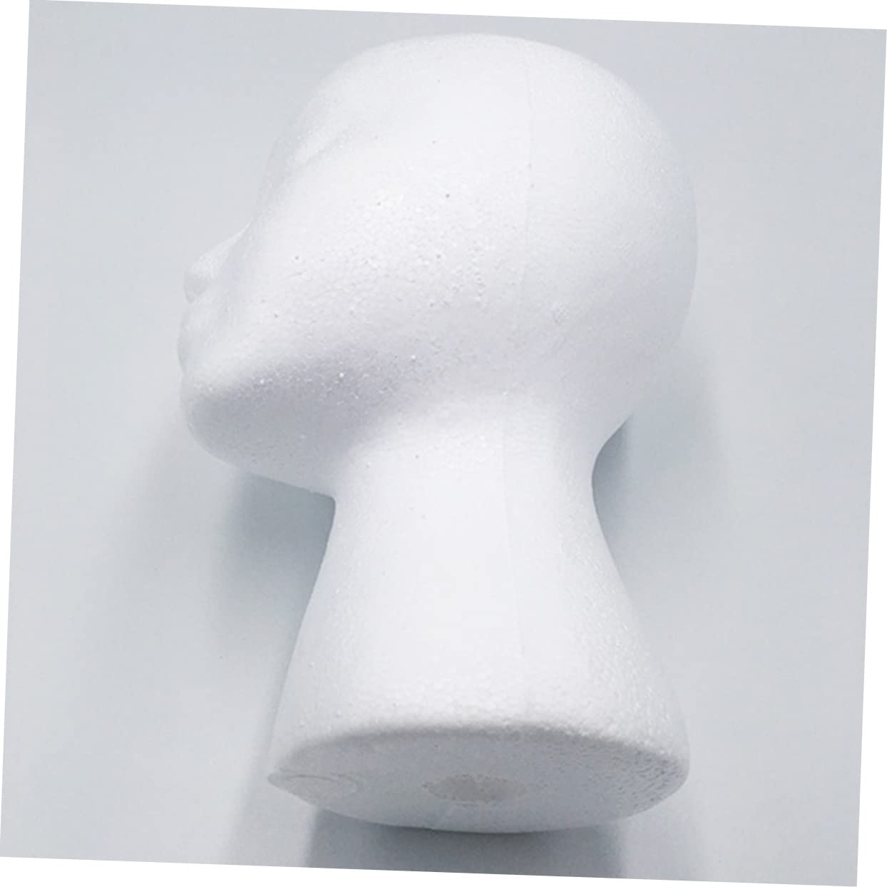 POPETPOP 2-Pack Foam Mannequin Head - Stylish Headphone Holder & Display Stand for Wigs, Hats, Cosmetics | Perfect for Salon, Home Office & Retail Store Organization
