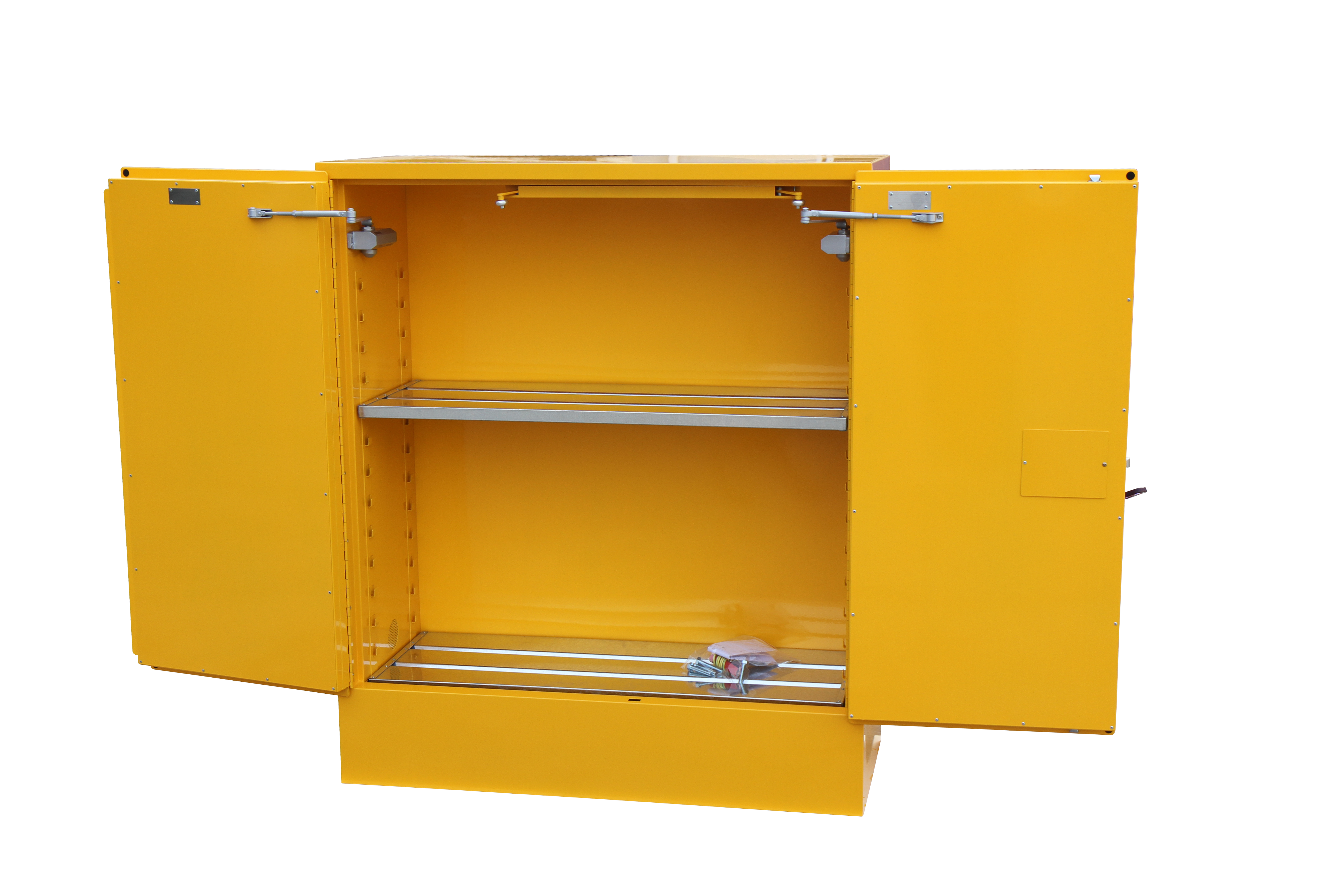 Flammable Liquids Storage Cabinet - OSHA Compliant Safety Cabinet for Chemicals, Gasoline & Paint - Perfect for Garages, Labs & Industrial Workspaces