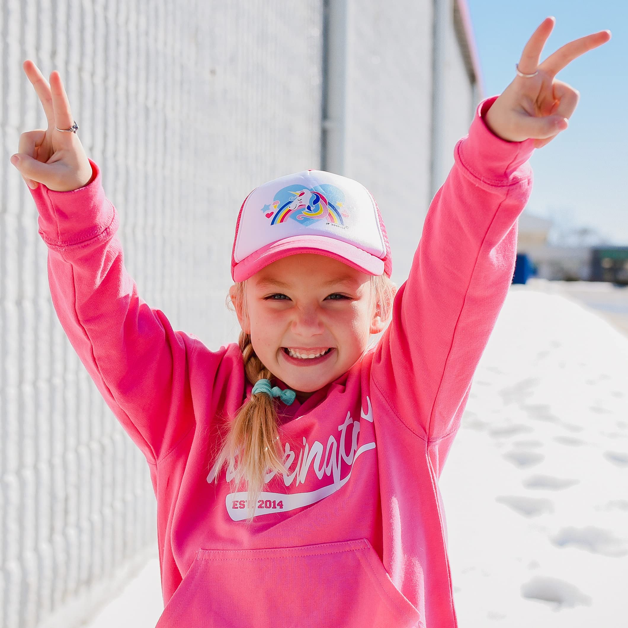 Toddler Baseball Cap for Boys & Girls - Adjustable Baby Hats & Infant Summer Hats - Cute Snapback Trucker Hats for Kids - Perfect for Outdoor Play, Beach Trips & Sun Protection