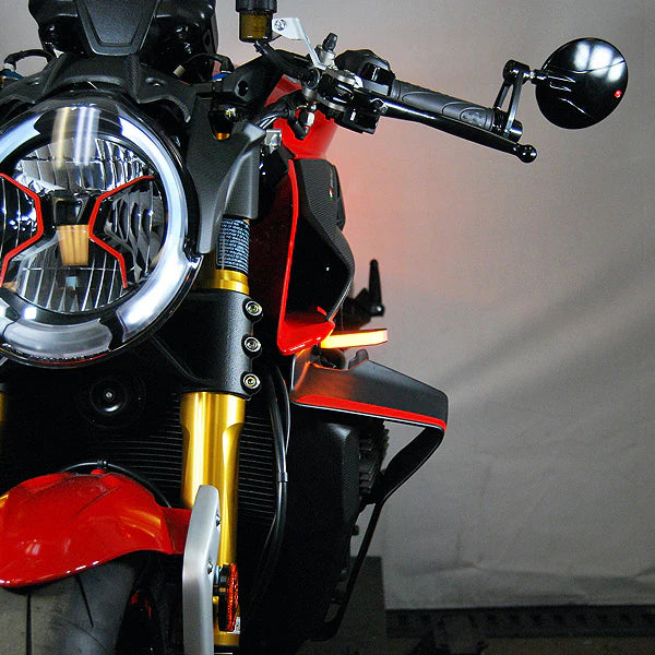 MV Agusta Brutale 1000 LED Front Turn Signals - High Visibility Motorcycle Indicators for Street and Track Riding