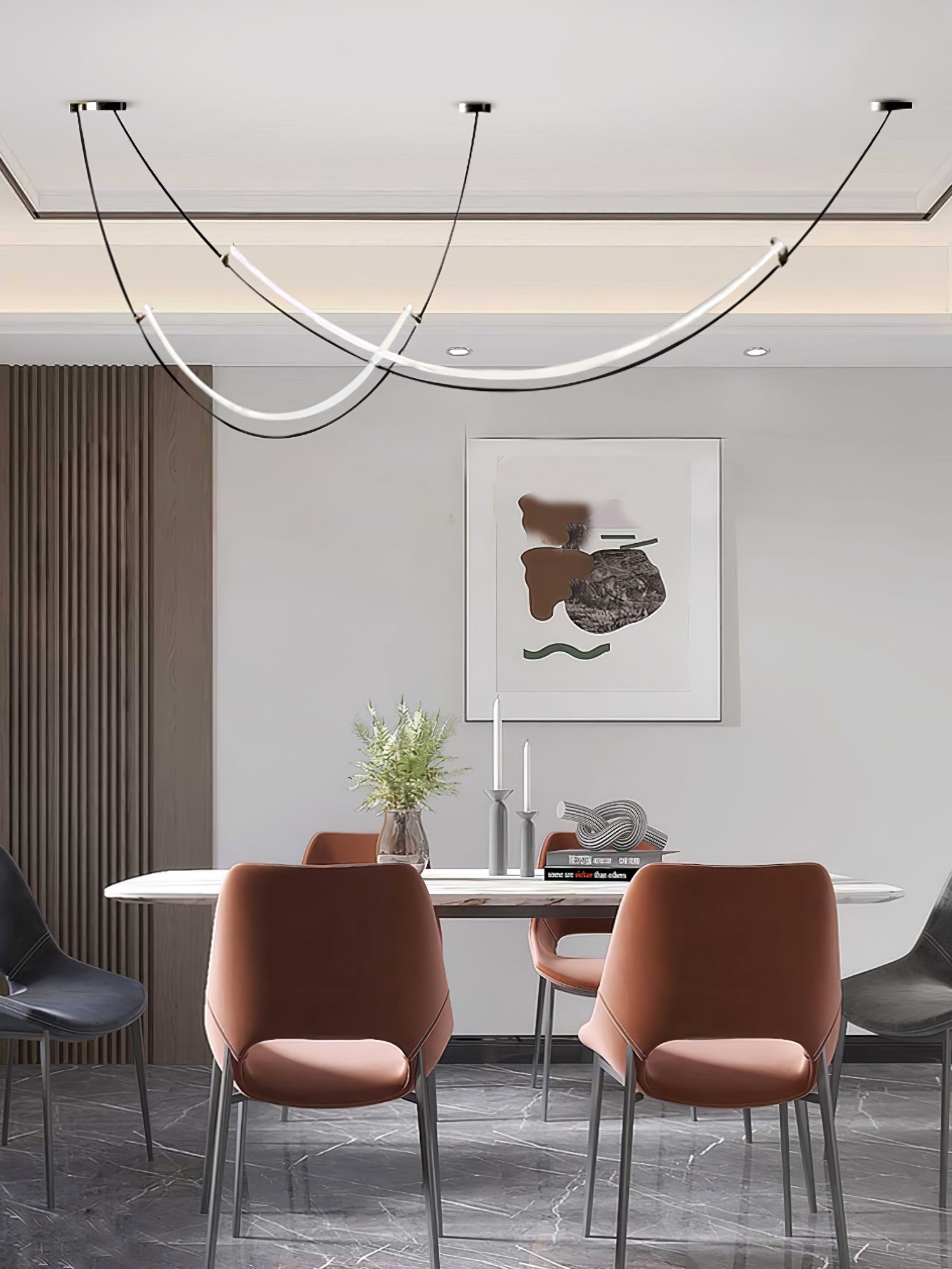 Stylish Neon Pendant Light - Modern LED Hanging Lamp for Bedroom, Living Room & Bar Decor - Dimmable Ambient Lighting for Home & Commercial Spaces