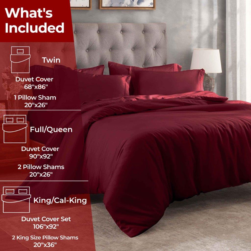 Premium 100% Egyptian Cotton Duvet Cover Set - 300 Thread Count, Breathable & Soft Bedding for All Seasons - Perfect for Master Bedroom, Guest Room & Luxury Hotels