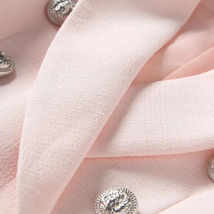 Elegant Pink Blazer for Women - Professional Business Jacket - Plain Solid Color - Perfect for Office Wear, Job Interviews & Formal Events