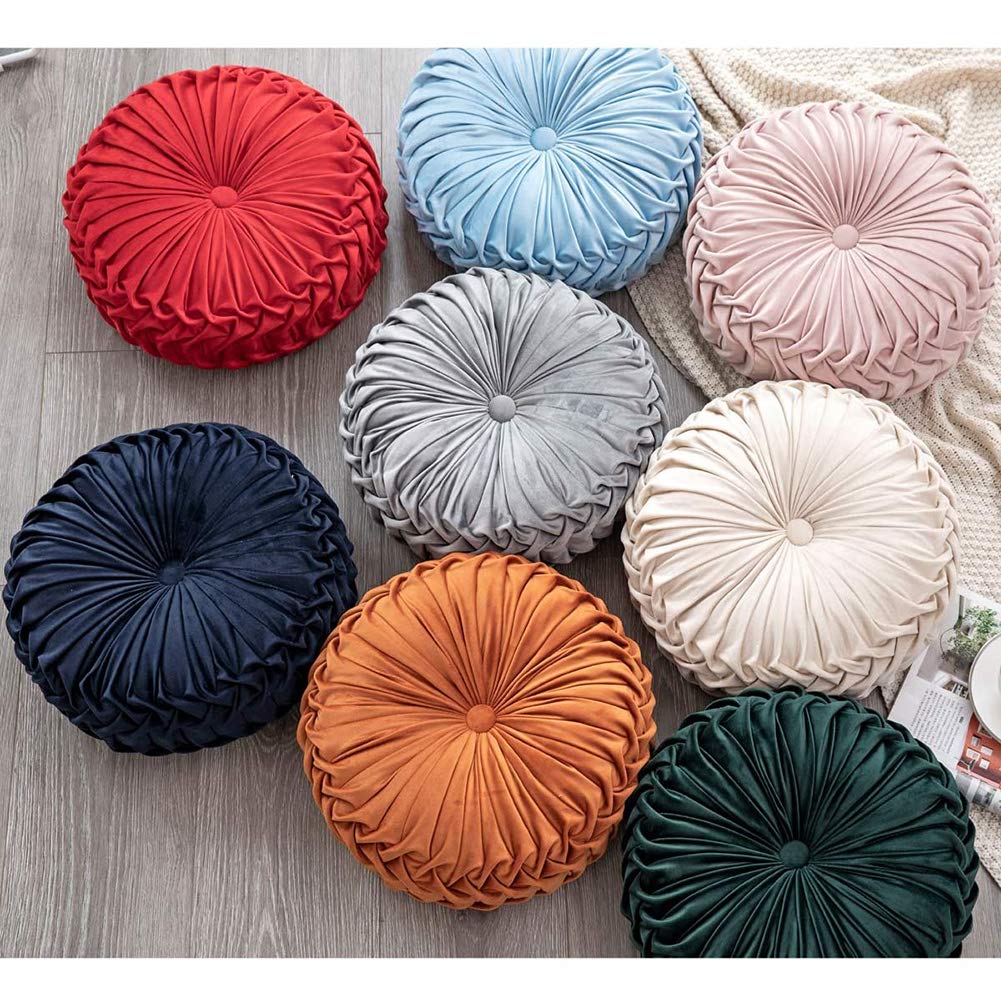 3D Pumpkin Vehicle Wheel Round Velvet Throw Pillow - 15