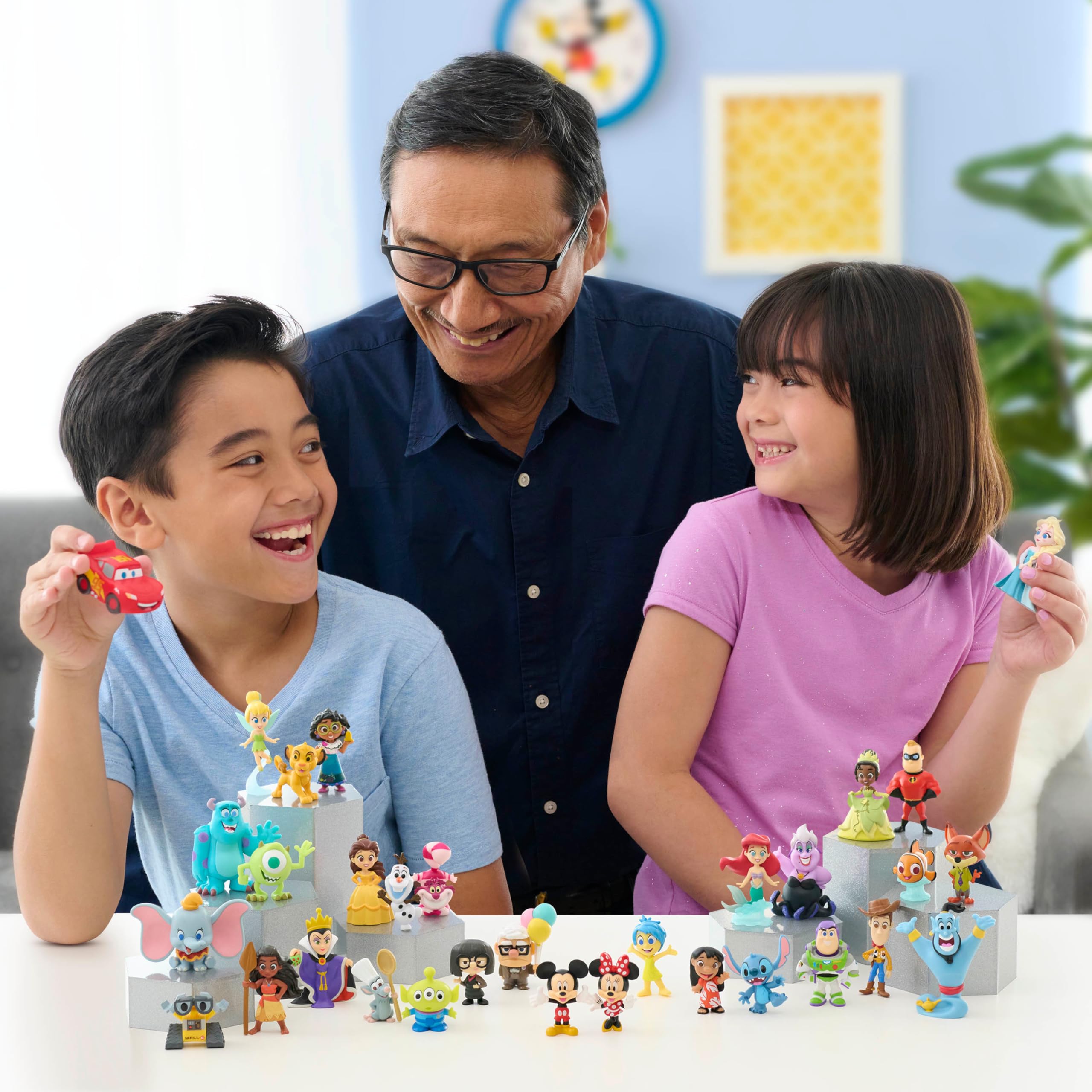 Disney 100 Years of Wonder Limited Edition 8-Piece Figure Set - Collectible Character Toys for Kids Ages 3+ by Just Play - Perfect for Birthday Gifts, Disney Fans & Playtime Fun