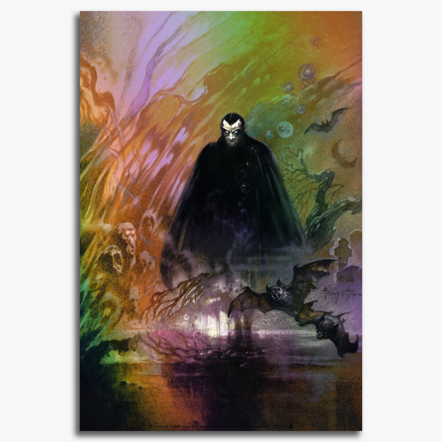 Count Dracula Limited Edition Screen Print Foil Variant - Gothic Horror Art for Home Decor & Collectors