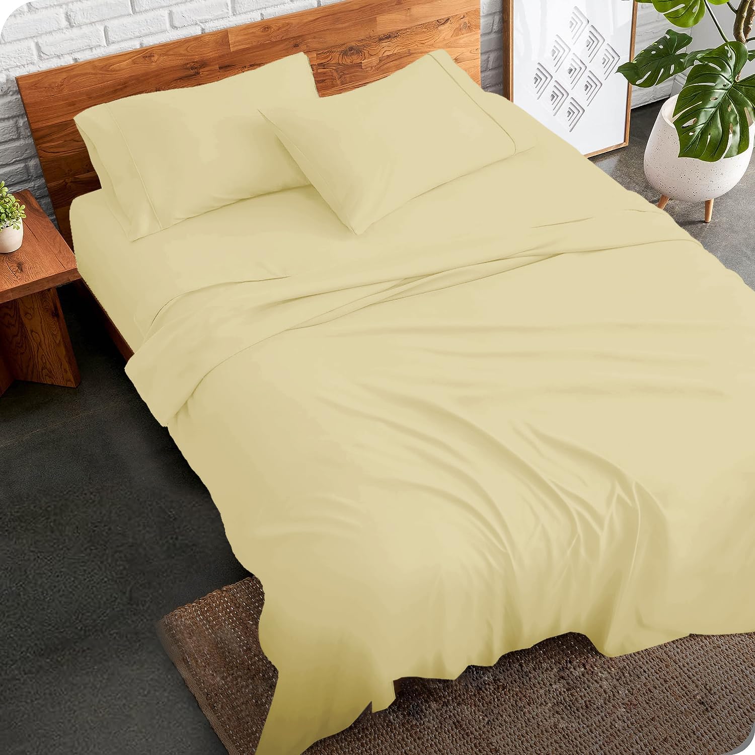 Premium 800 Thread Count King Size Egyptian Cotton Bed Sheets Set - 6 Piece Luxury Bedding with Deep 15