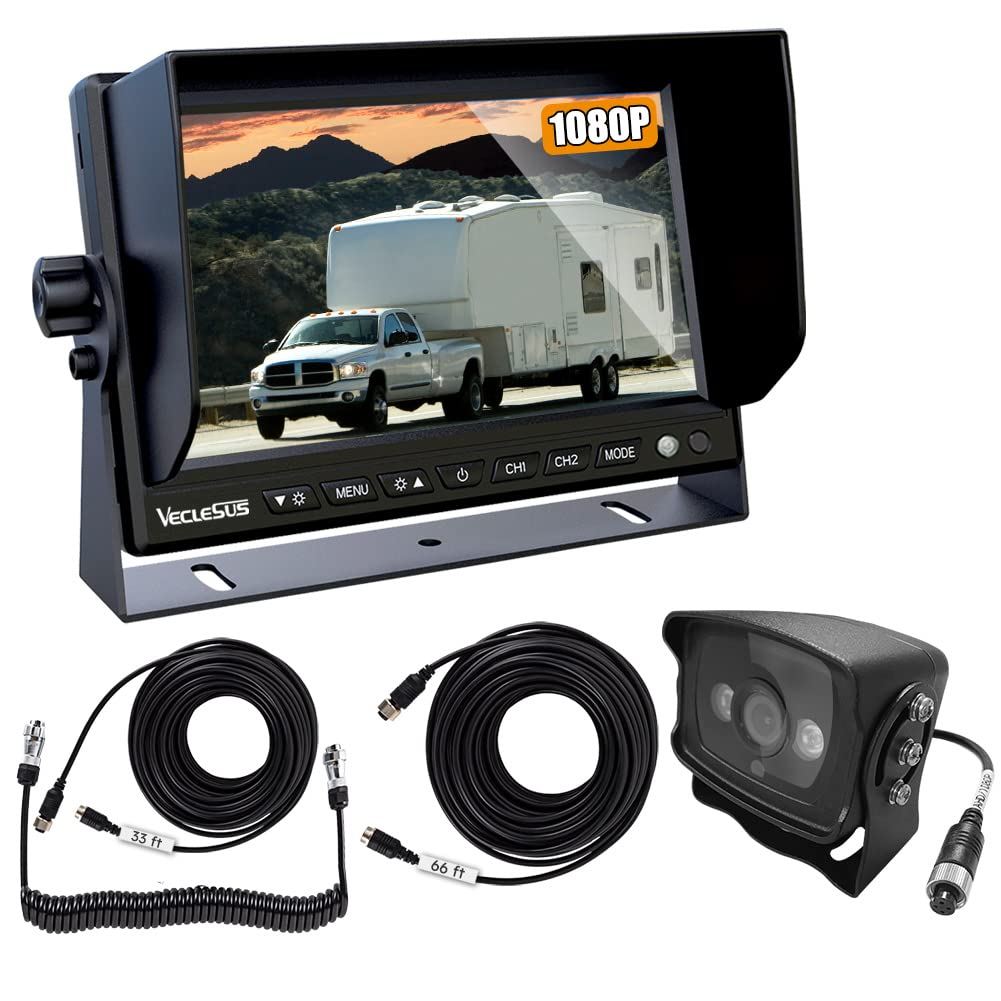 VECLESUS VMST 1080P HD RV Backup Camera Kit with 7