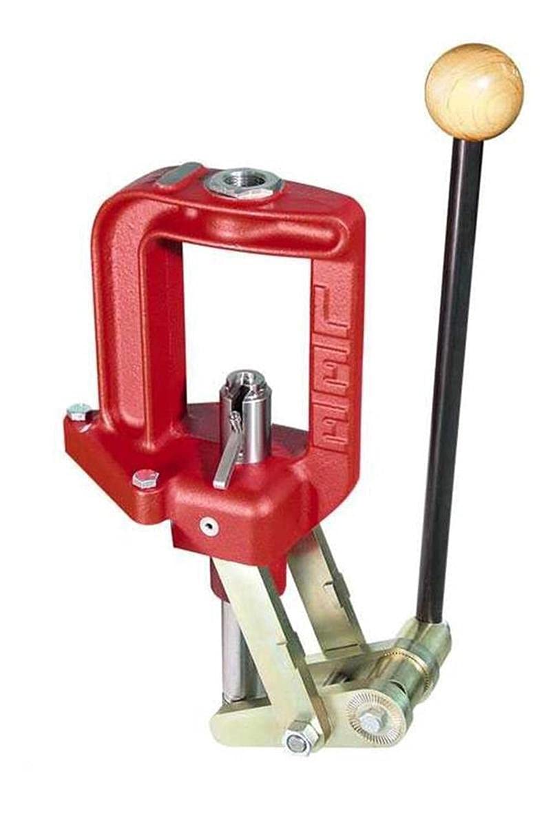 Lee Precision 90998 Classic Cast Reloading Press (Red) - Durable Single Stage Press for Handgun & Rifle Ammo Reloading | Perfect for Home Reloading & Shooting Range Use