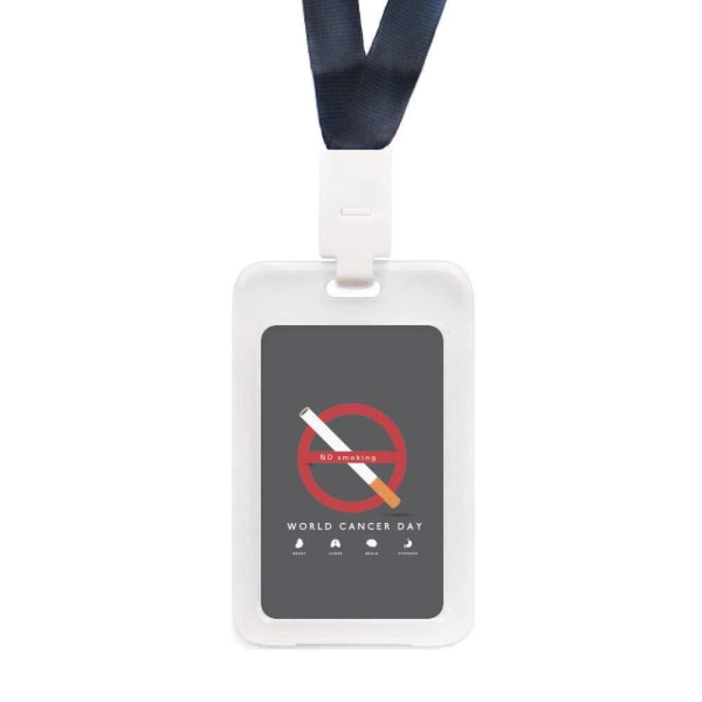 World Cancer Day No Smoking Logo Transparent ID Credit Card Holder Protector Sleeve - Perfect for Wallet Organization & Anti-Theft Protection