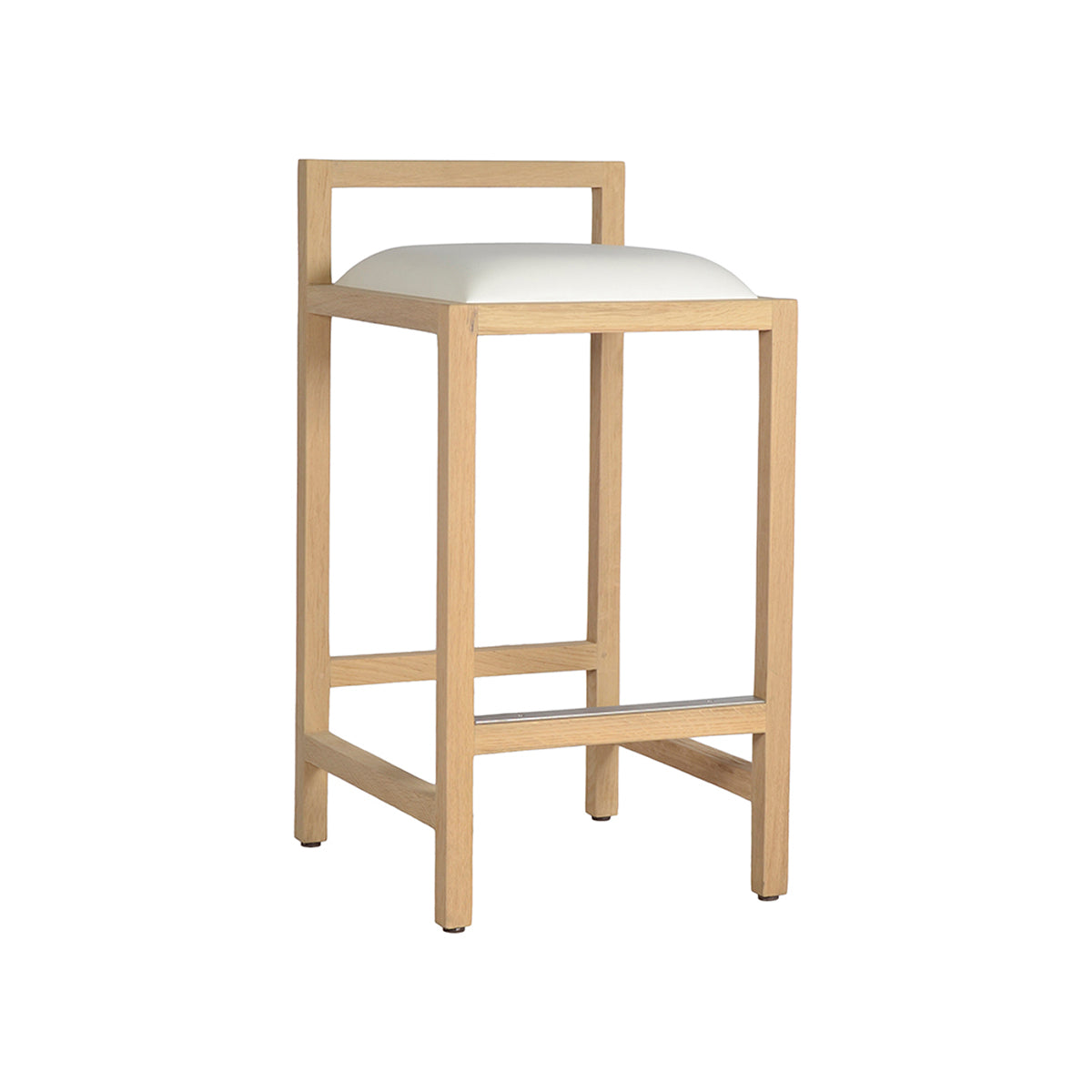 Koko Bar Stool - 29.5 Inch Height Adjustable Counter Stool for Kitchen Island, Breakfast Bar & Home Decor - Modern PU Leather Seat with Metal Base