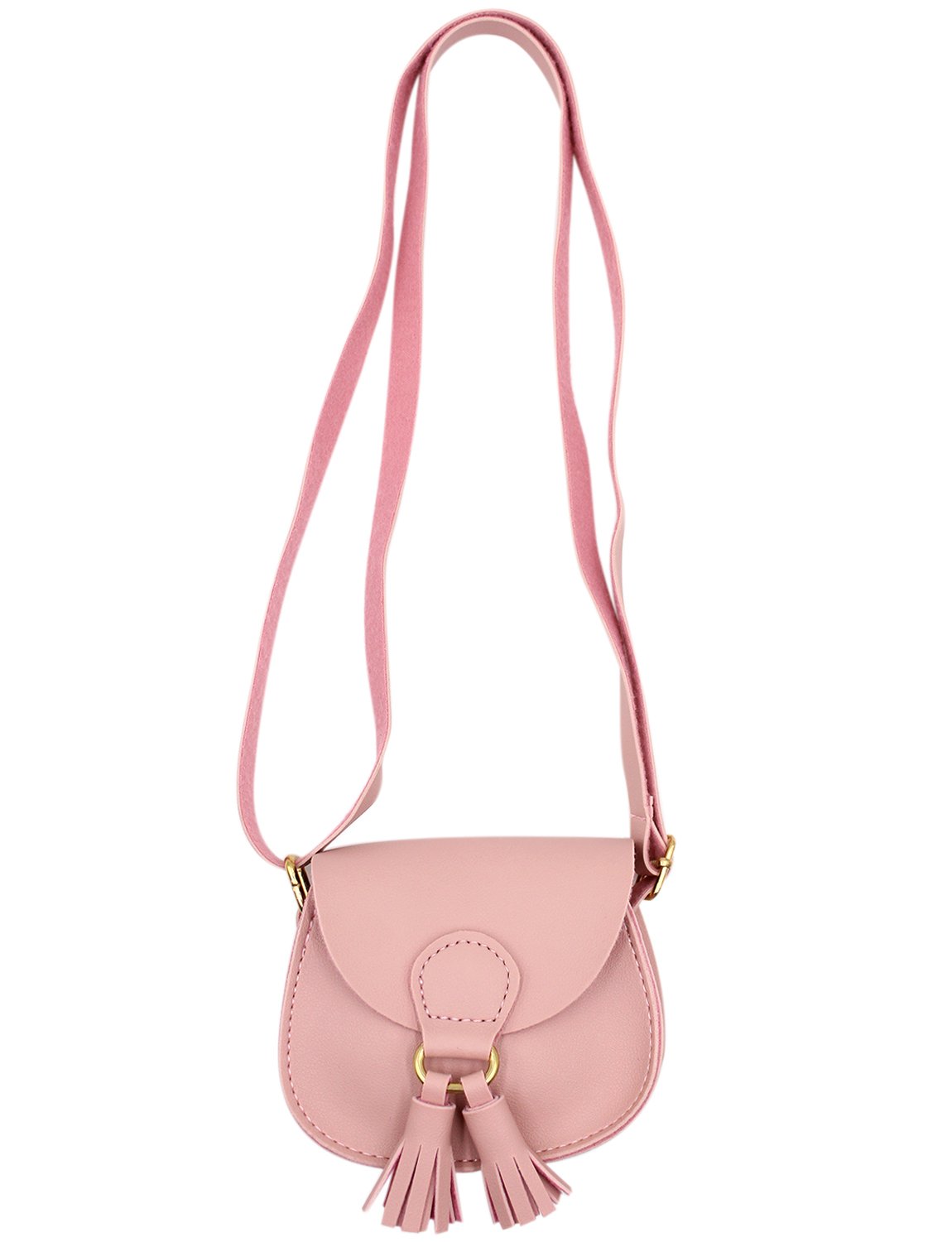 JUMISEE Girls Mini Shoulder Purse Crossbody Bag with Tassel - Cute Toddler Handbag for Kids, Birthday Gift, Dress Up & Pretend Play Accessories