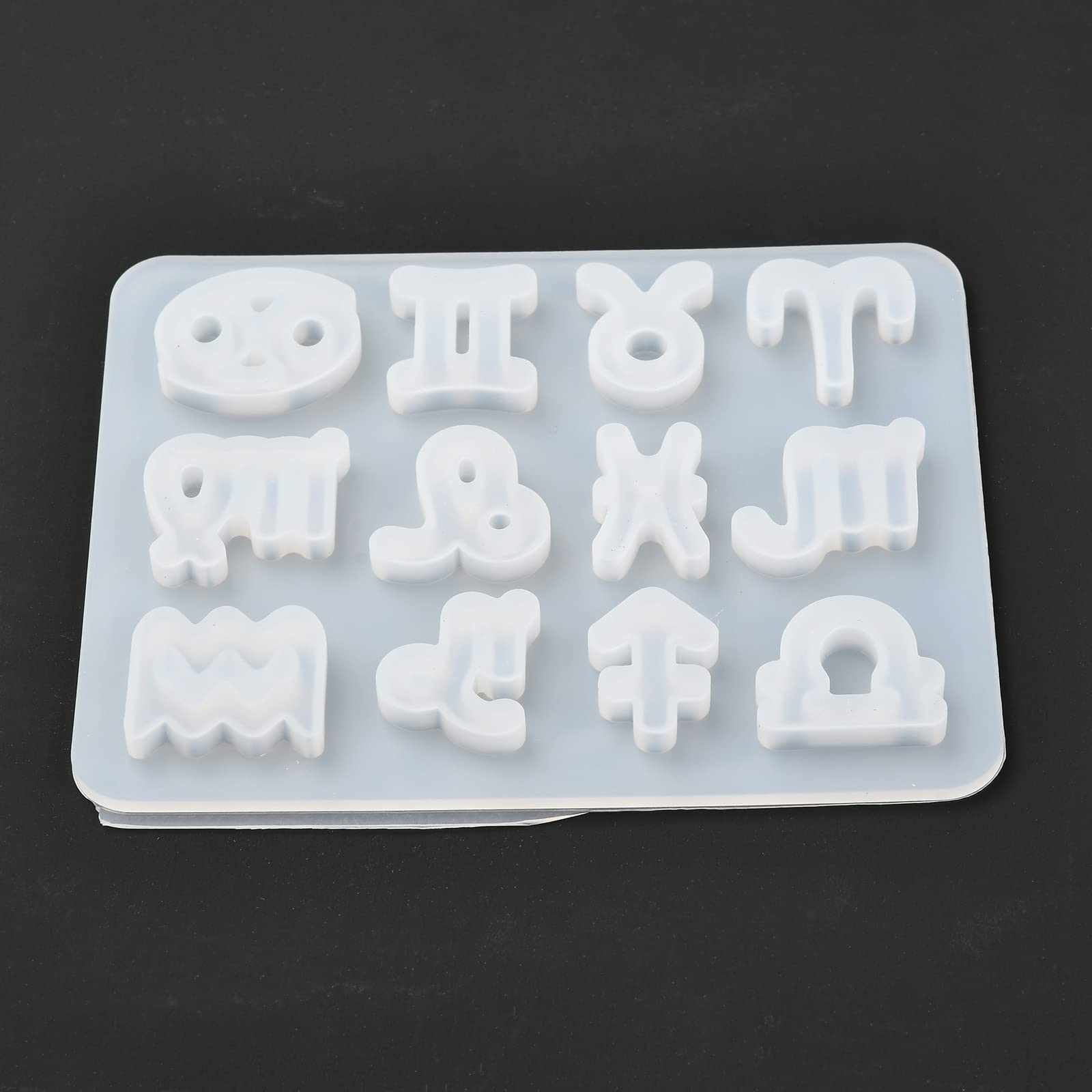 Craftdady 5-Piece Zodiac Sign Silicone Molds Set for Resin Jewelry Making - DIY Epoxy Resin Molds for Earrings, Pendants & Charms (12 Constellation Designs) - Perfect for UV Resin Casting, DIY Crafts & Unique Handmade Gifts