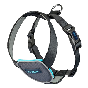 CarSafe Crash Tested Dog Harness - Blue Pet Safety Vest for Car Travel | Secure & Comfortable Canine Seatbelt for Small Medium Large Dogs