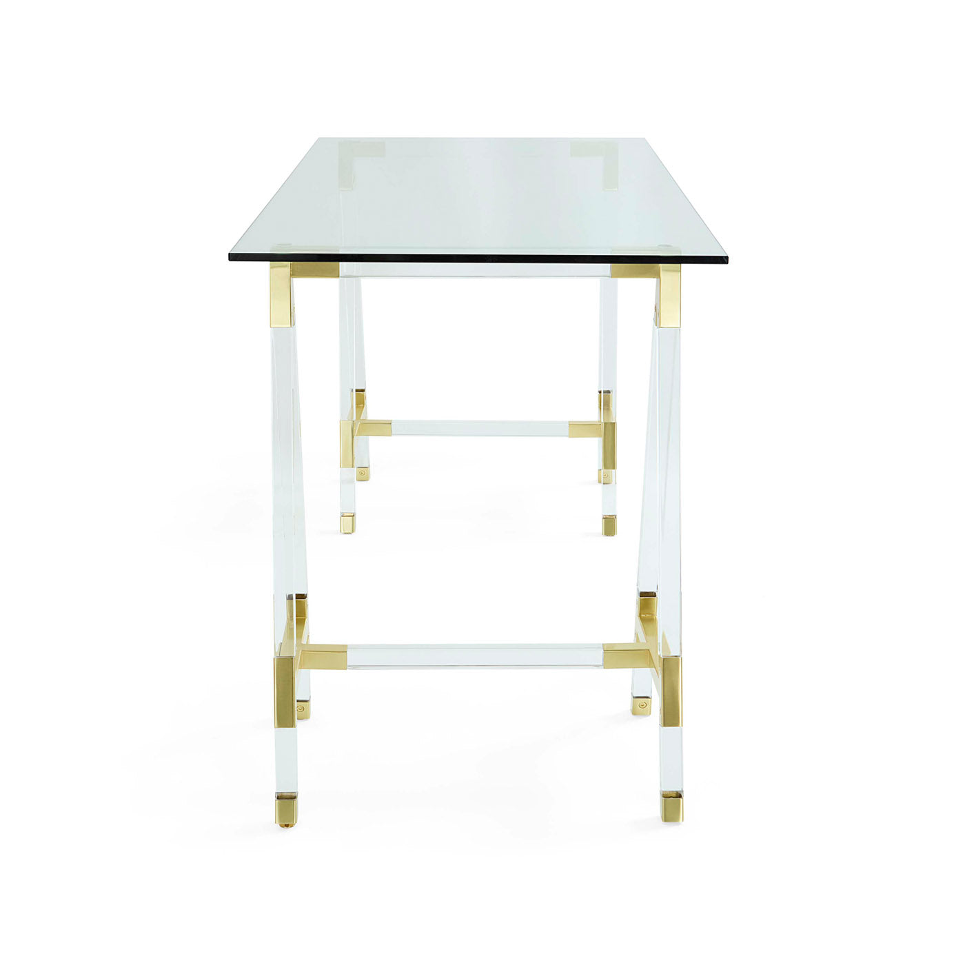 Jacques Trestle Desk - Solid Wood Modern Writing Desk for Home Office | Study, Work from Home & Remote Workspace Solution