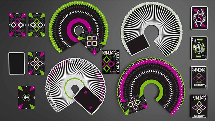 Limited Edition Cardistry Ninjas Remix Deck - Premium Playing Cards for Magic Tricks & Card Flourishes | Perfect for Cardists, Magicians & Collectors