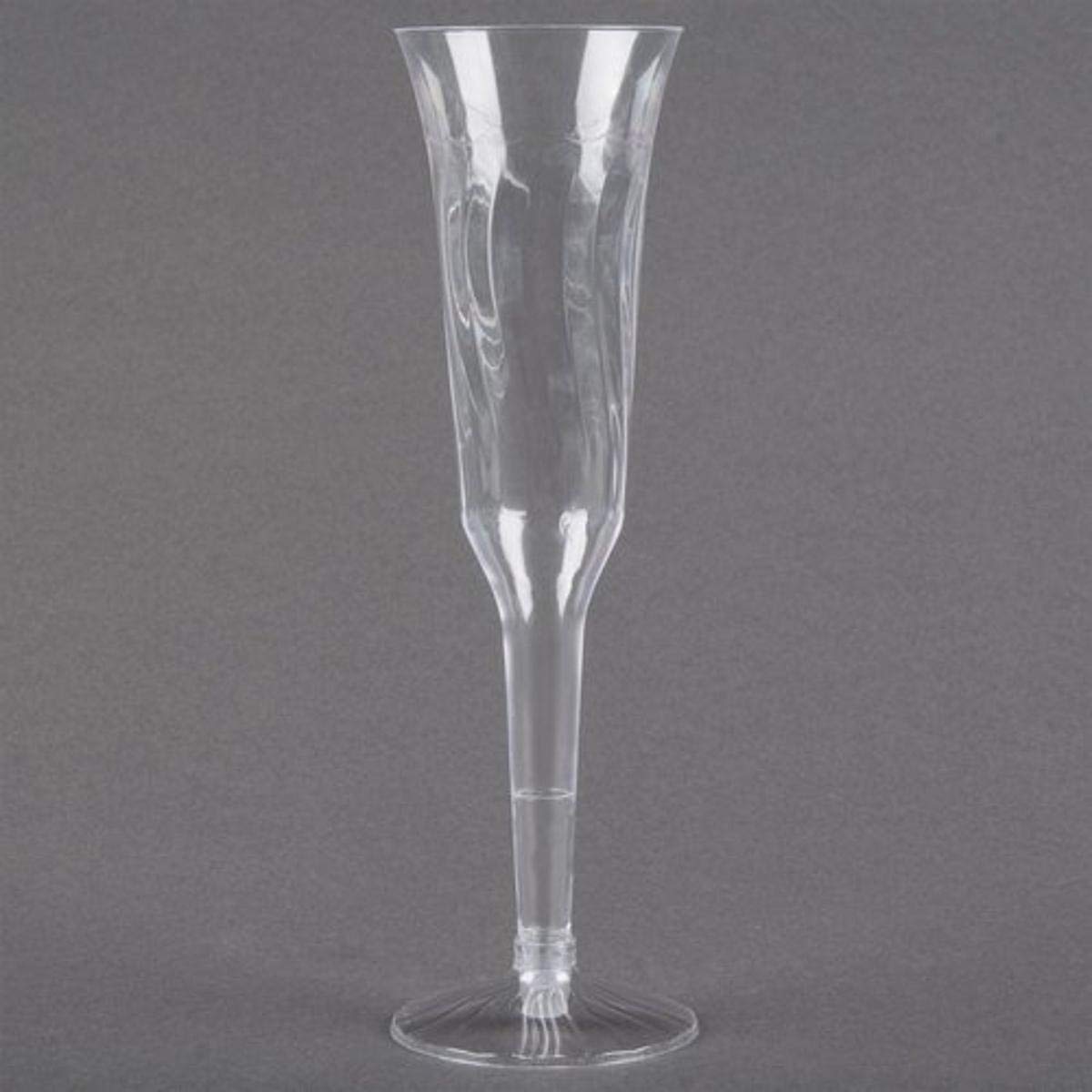 Premium 5 oz. Clear Fineline Settings Flairware Champagne Flutes - Set of 120 Pieces for Weddings, Parties & Elegant Events