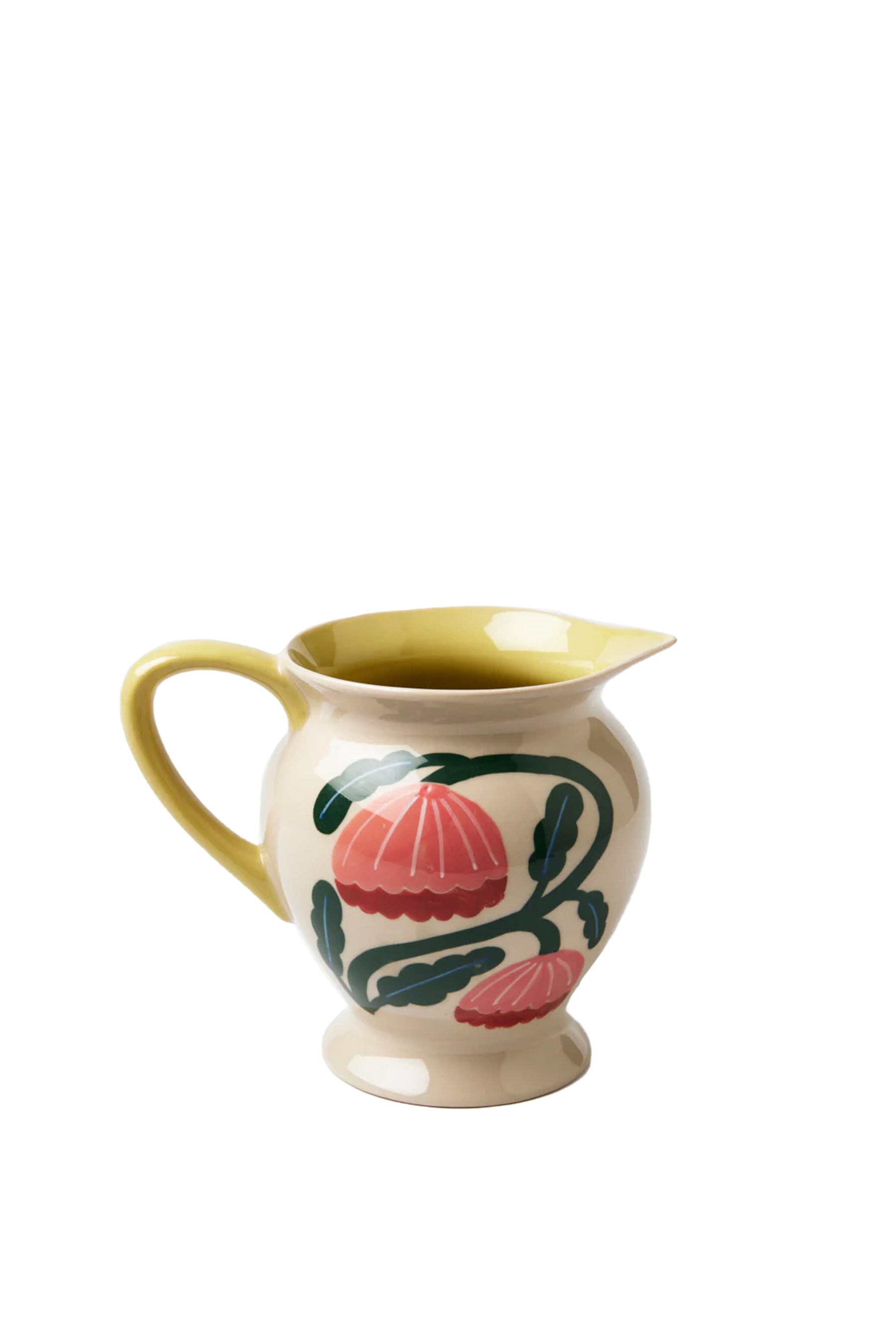 Husk Bloom Jug Pink - Elegant Ceramic Water Pitcher for Home, Kitchen, and Outdoor Dining | Perfect for Iced Tea, Lemonade, and Summer Beverages