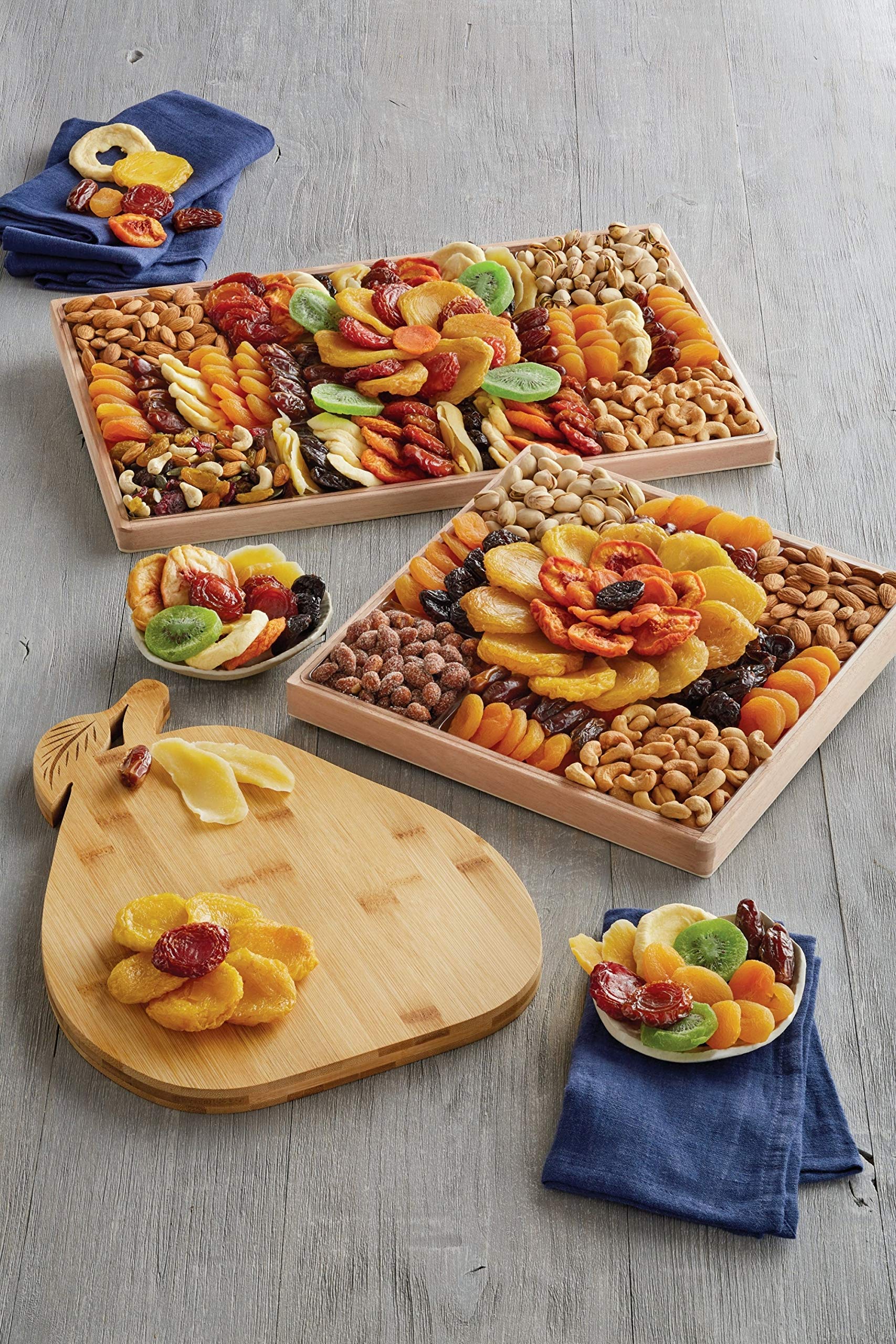 Harry & David Gourmet Dried Fruit and Nut Tray - Premium Cheese Board for Entertaining, Holiday Appetizer Platter - Perfect for Parties, Gifts & Charcuterie Boards
