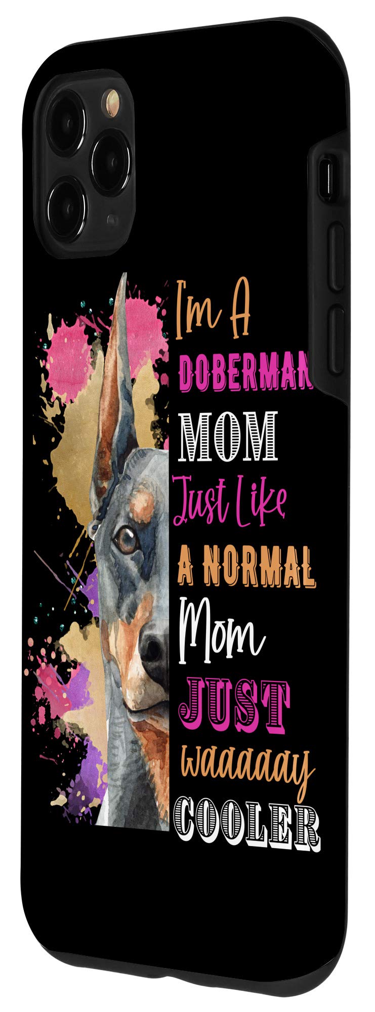 iPhone 11 Pro Max Case - Durable Shockproof Phone Cover with Cool Doberman Design for Women | Perfect for Work, Travel & Everyday Protection
