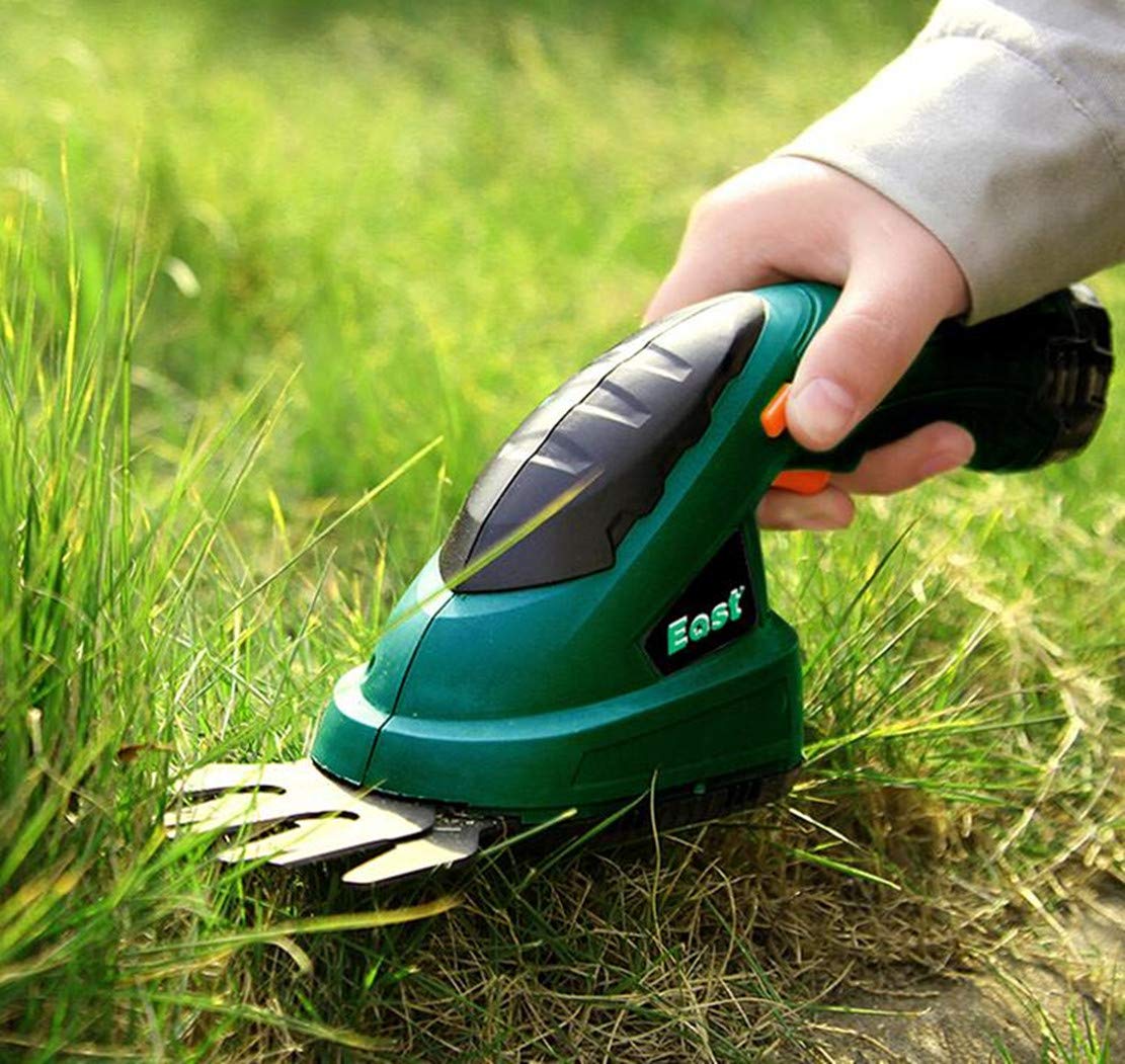 Cordless Electric Lawn Mower & Pruning Shears for Easy Gardening