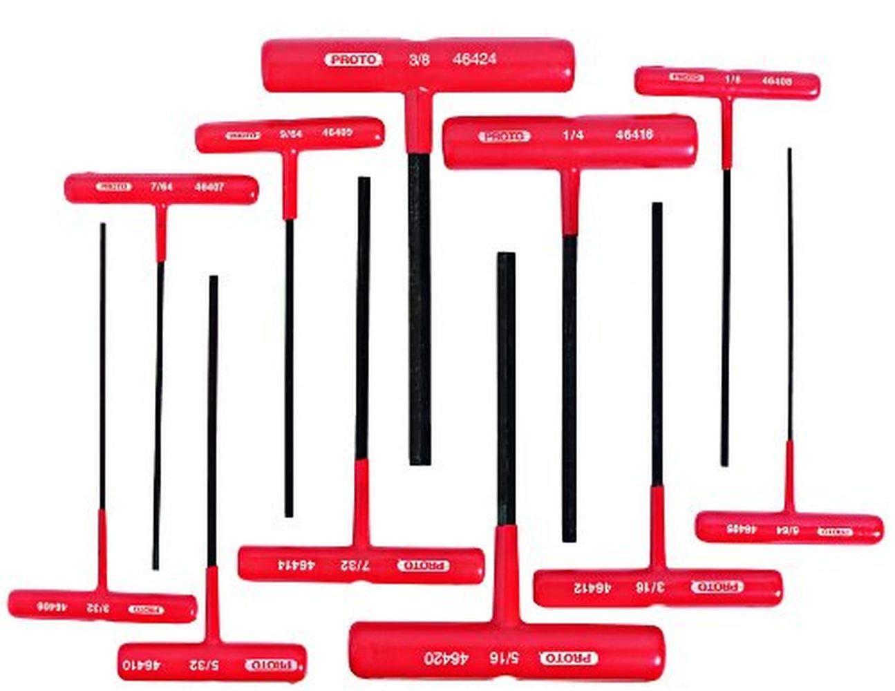 11 Piece T-Handle Hex Key Set - Professional Metric & SAE Allen Wrench Set for Bike, Motorcycle, Furniture Assembly & DIY Projects