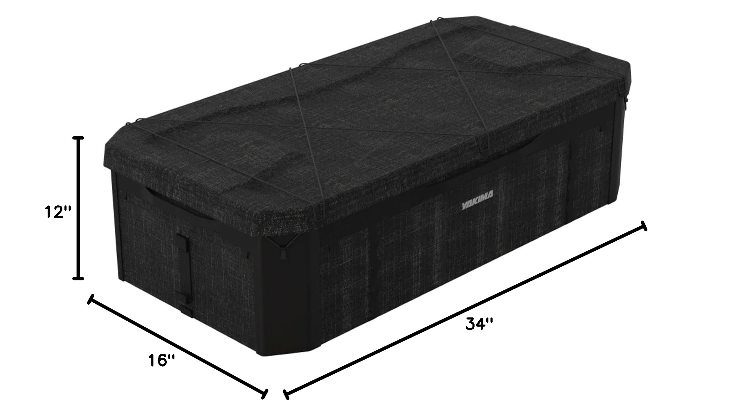 Yakima MOD GearCrate Large/Extra Large Stackable Premium Tote with Thermoformed Lid & Removable Divider - Heavy-Duty Storage Box for Camping, Travel & Outdoor Gear Organization (Black)