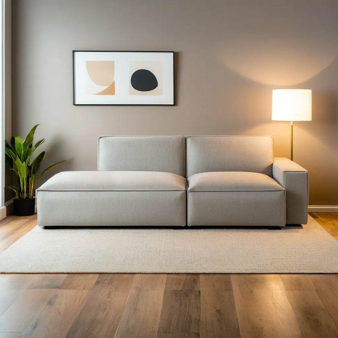 Premium Giacomo Fabric 3-Seater Extended Sofa - Pet Friendly & Durable Living Room Furniture for Modern Homes | Perfect for Family Gatherings & Movie Nights