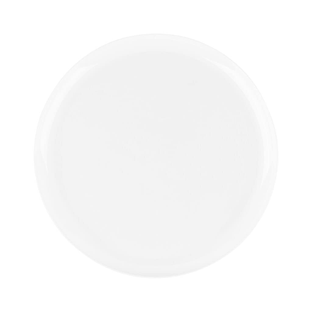 EcoQuality 8.6 Inch White Round Plastic Plates - 60 Pack Disposable Dinner Plates for Party, Wedding, Baby Shower, Salad & Dessert | Heavy Duty China-Like Serveware for Receptions & Events