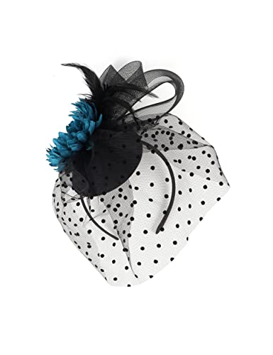 B-black With Navy Blue Flower