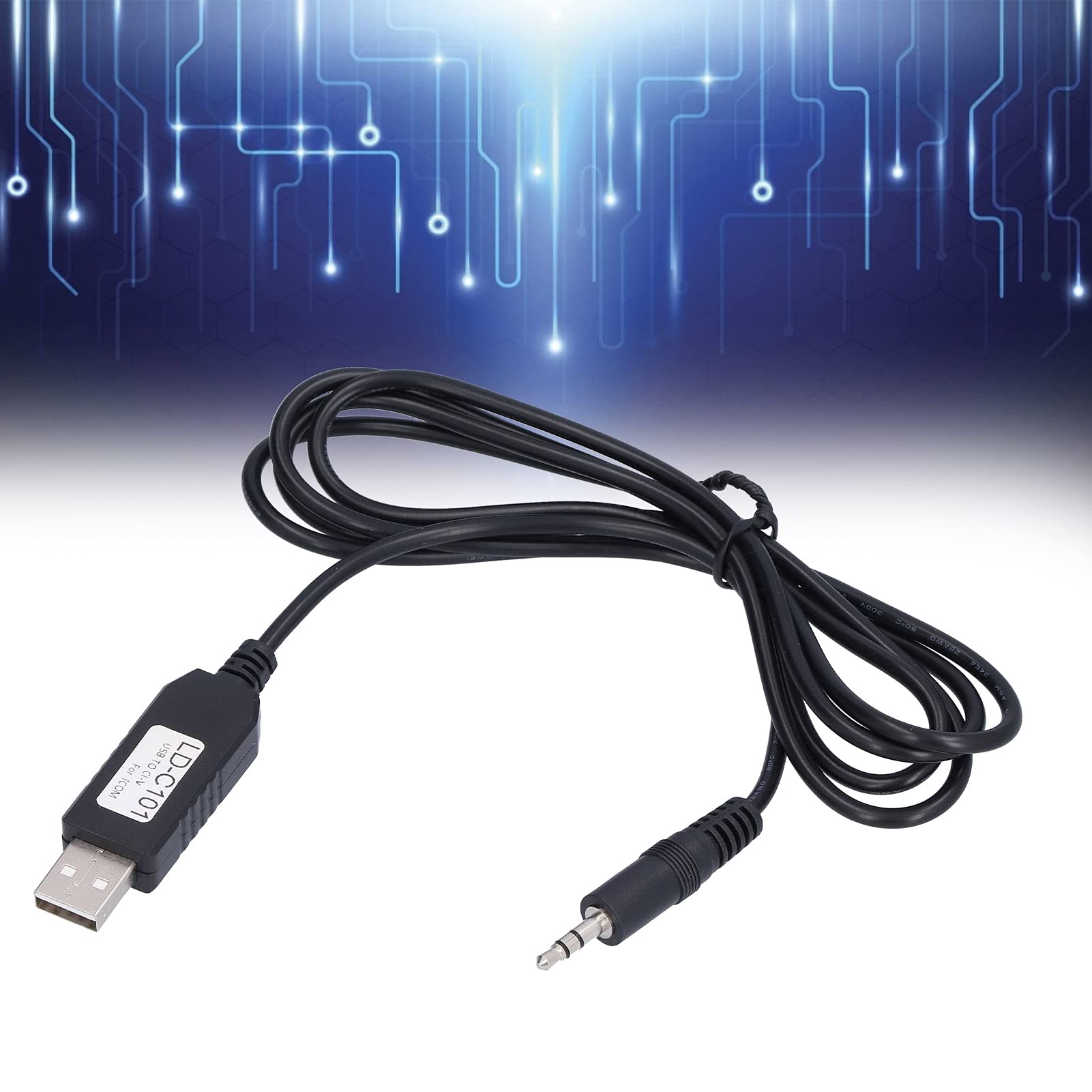 Eujgoov USB CI-V Cable for ICOM Radios - CI-V Interface Control Cable for Shortwave & Ham Radio Communication - Perfect for Radio Enthusiasts & Amateur Operators