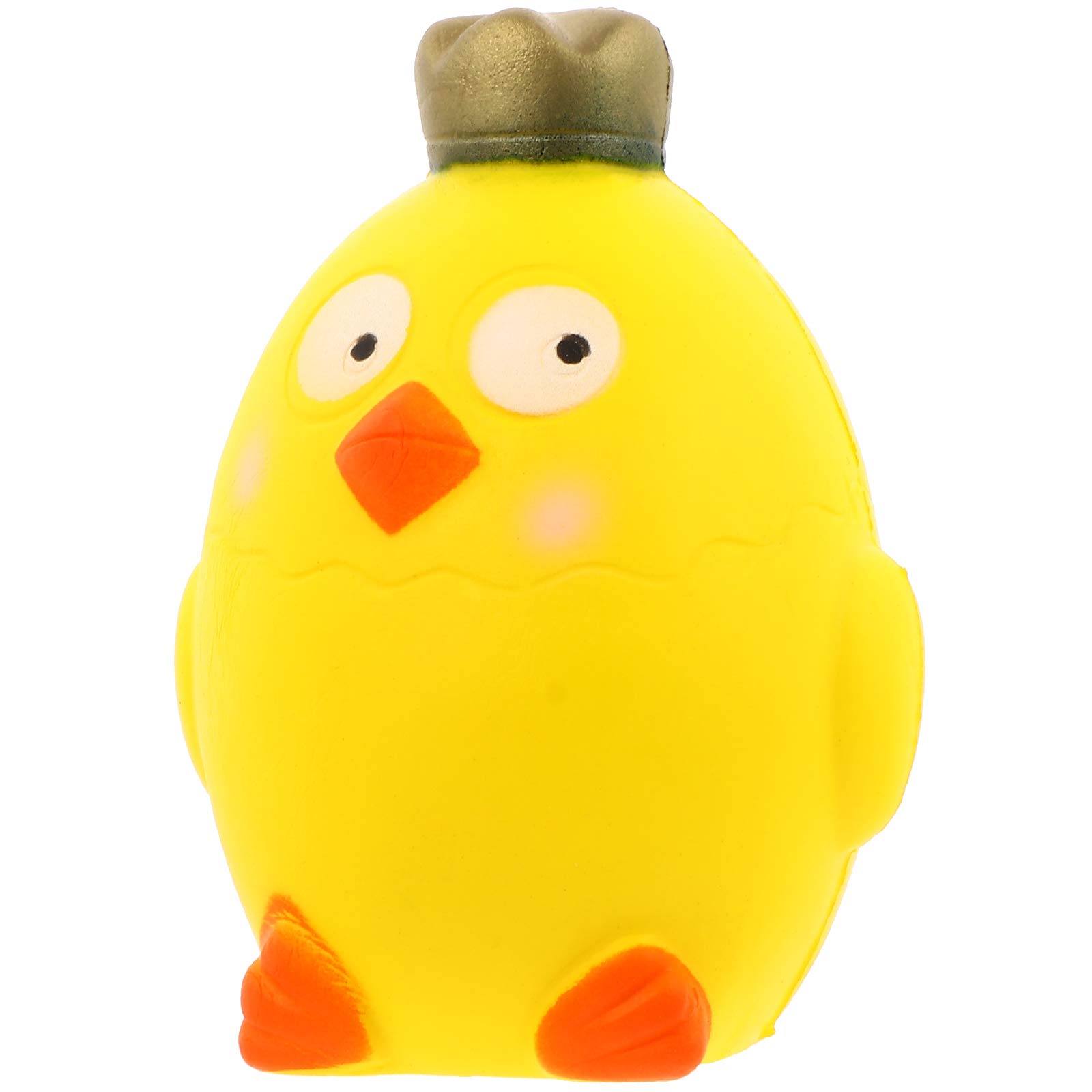SOIMISS 1pc Slow Elastic Crown Chicken Toy - Cartoon Stress Relief Squeeze Ball for Kids - Fun Sensory Fidget Toy for Anxiety Relief & Classroom Focus