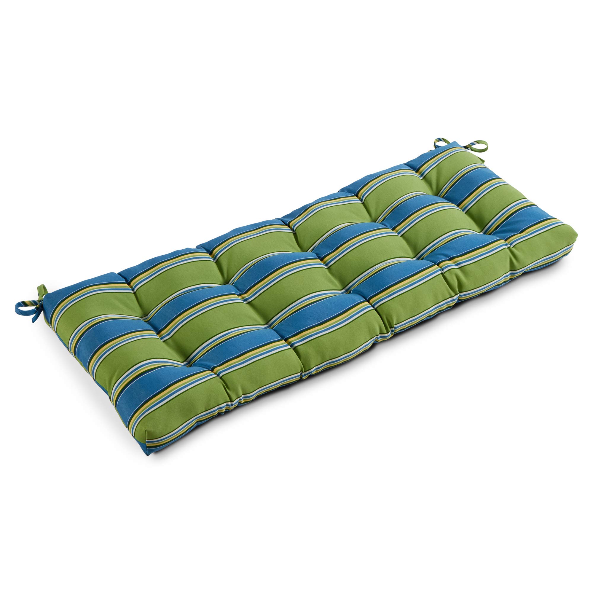 Greendale Home Fashions 51x18-inch Outdoor Bench Cushion - Waterproof & UV Resistant - Belize Stripe Design - Perfect for Patio, Deck, Poolside & Garden Furniture (Set of 1)